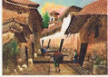 Paisaje de un pueblo andino