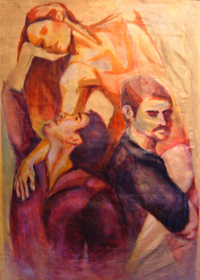 Sostén Oil Textile Figure Painting