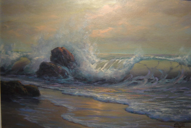 aterdecer en el oceano pacifico de chile