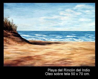 Playa del Rincón del Indio Oil Canvas Landscaping