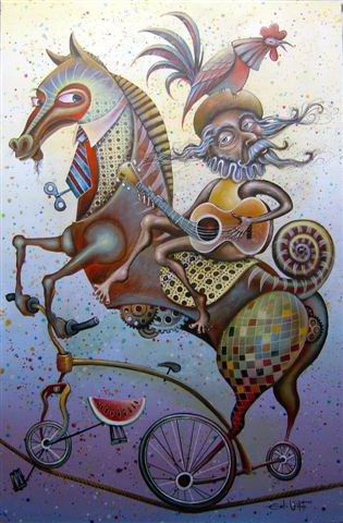 Quijote trovador Acrylic Canvas