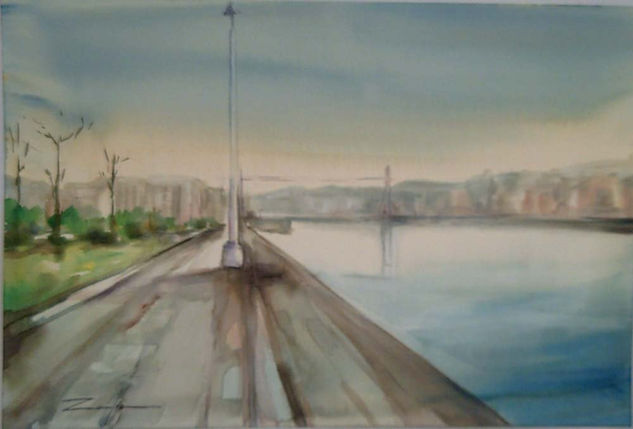 PUENTE COLGANTE Oil Canvas Landscaping