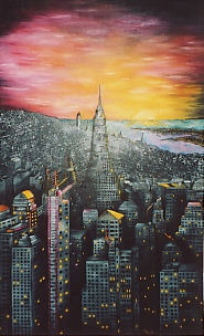 New York 1976 Oil Canvas Landscaping