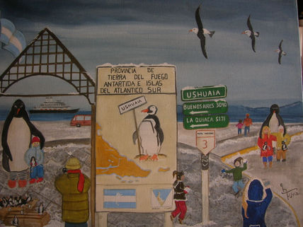 Turistas en Ushuaia