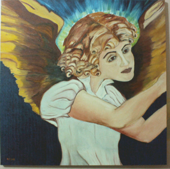 Angel de la cura Oil Canvas Portrait