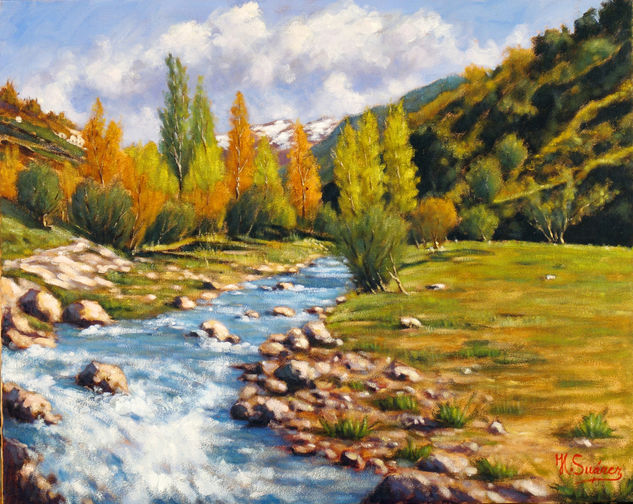 SIERRA NEVADA.- DESHIELO Oil Canvas Landscaping