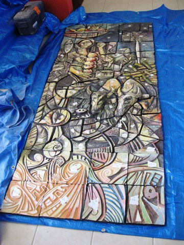 MURAL EROS/ ROSE