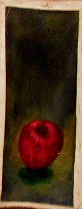 Manzana vertical Oil Canvas Still Life Paintings