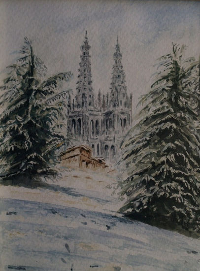 Nieve en Burgos Oil Panel Landscaping