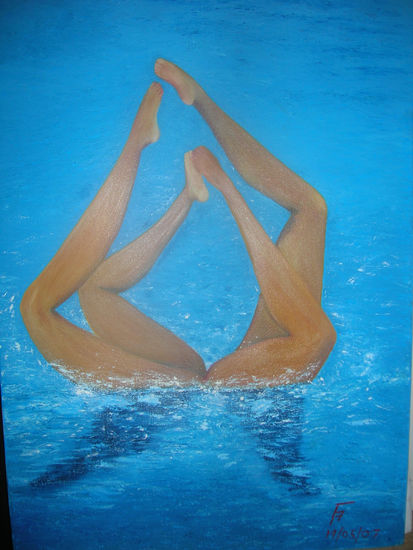 Danza acuatica Oil Canvas Sports