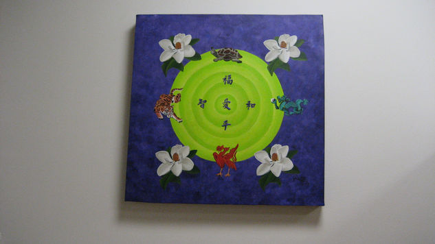 "MANDALA FENG SHUI III" Acrílico Lienzo Otros