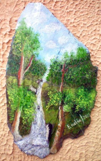 Cascada No. 3 Oil Canvas Landscaping