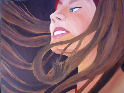 La niña de rojo