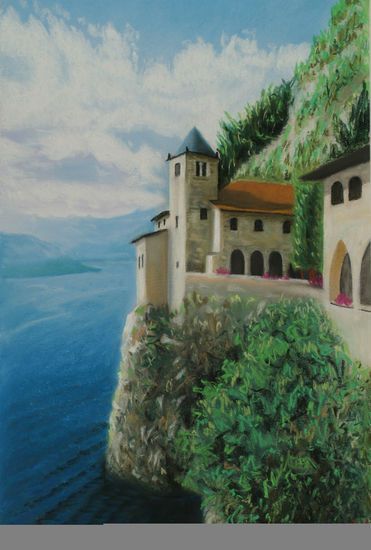 Santa Caterina (Llac Maggiore) Pastel Cartulina Paisaje