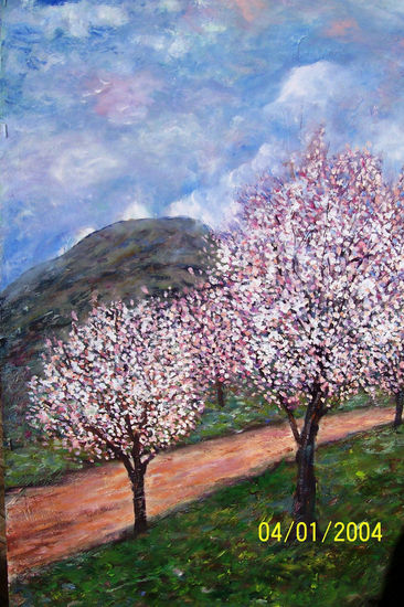 almendros soñados Oil Canvas Landscaping