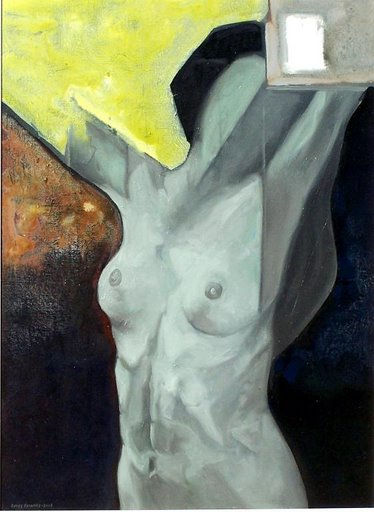 DESNUDO., EL DESPERTAR. Óleo Lienzo Desnudos