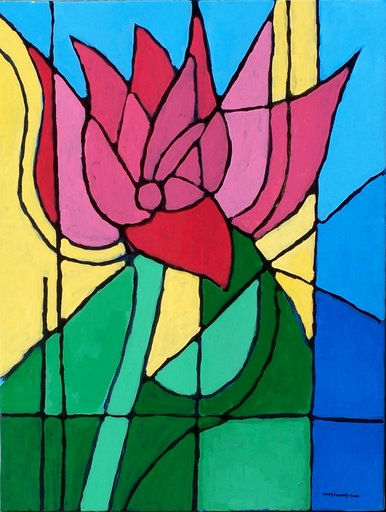 FLOR. Oil Canvas Floral Painting