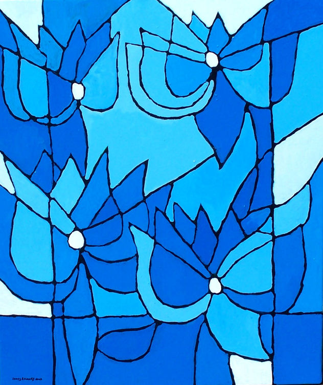 FLORES  IV. (AZUL)