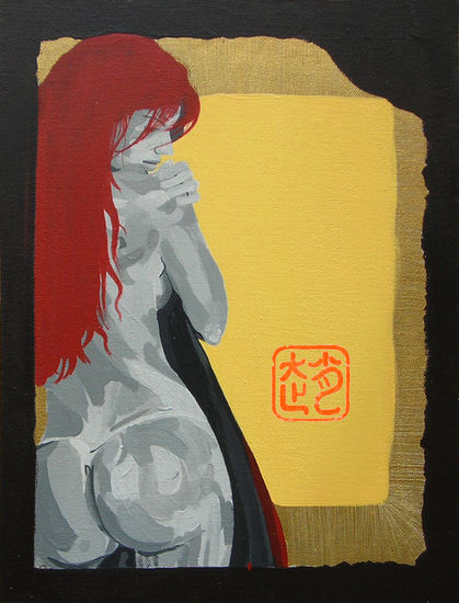 CHERRIE1 Acrylic Canvas Nude Paintings