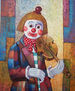 Payaso tocando el violín