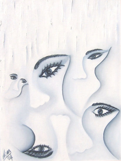 Nuestros ojos Oil Canvas