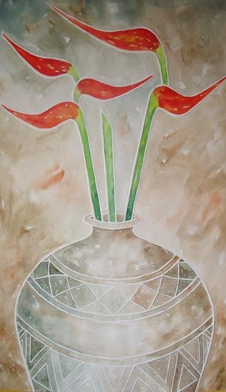 JARDINES Watercolour Card Still Life Paintings