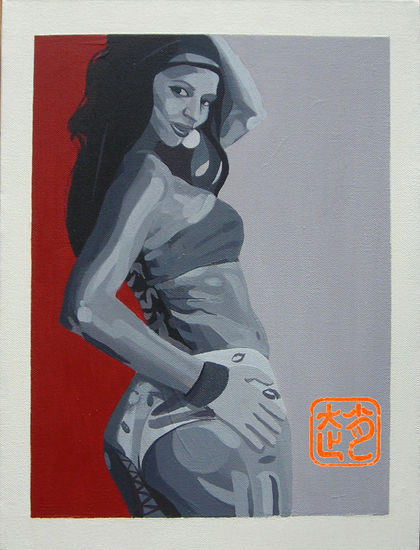 Bbt1 Acrylic Canvas Nude Paintings