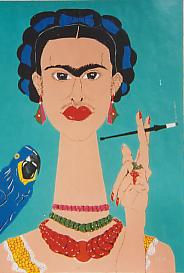 Frida Kalho Acrylic Paper Portrait