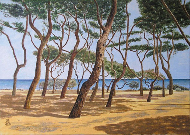 Ribera mediterránea Oil Canvas Landscaping