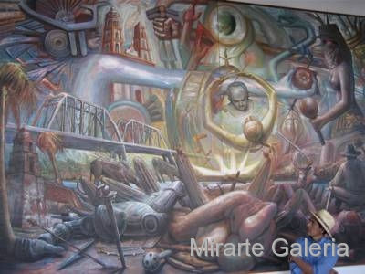 Mural en el ayuntamiento de Culiacán, Sinaloa. 