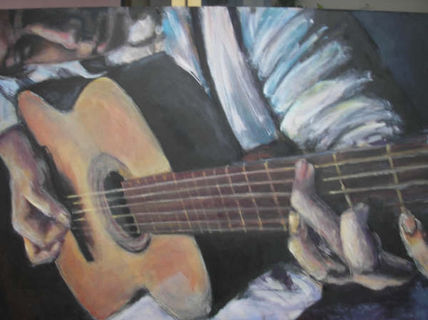 Con la guitarra