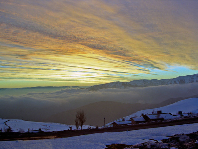 Ocaso en la Nieve 