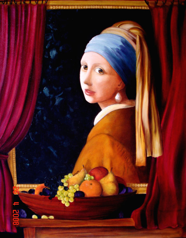 perla y turbante azul