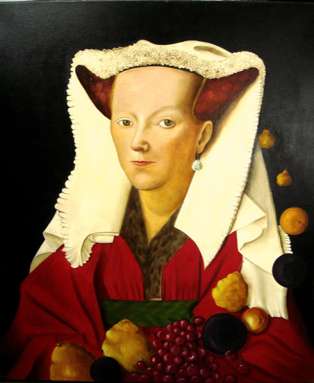 Margareta...VAN EYK... Óleo Lienzo Paisaje