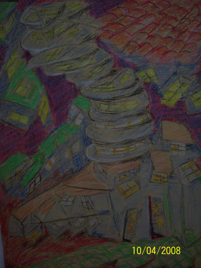 Boedo Pencil (coloured) Paper Landscaping