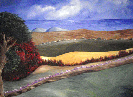 Mar y Montaña Oil Canvas Landscaping