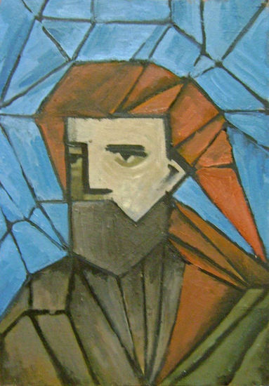 rostro de hombre Oil Panel Others