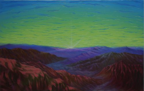 AURORA Oil Canvas Landscaping