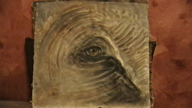 Look at the elephant eye 2 Oil Canvas Animals