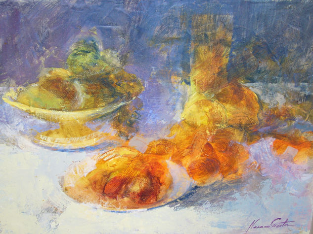 Bodegón 2 Oil Panel Still Life Paintings