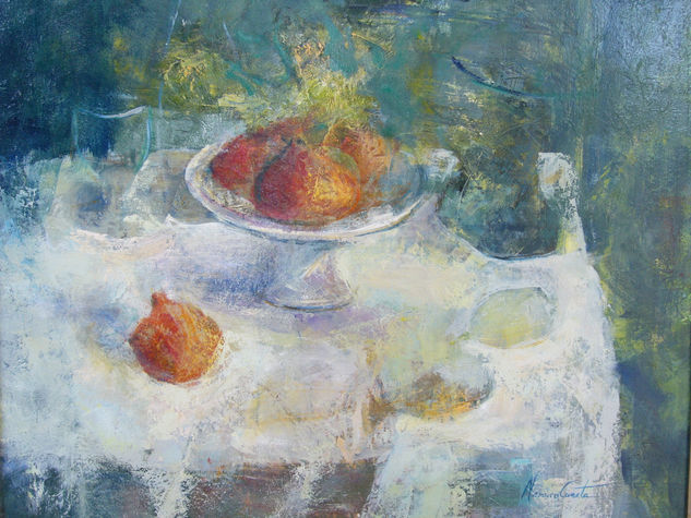 Bodegón 3 Oil Panel Still Life Paintings