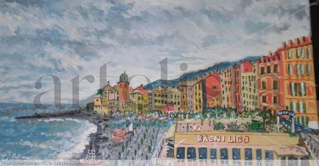 Nubes en Camogli Oil Canvas Landscaping