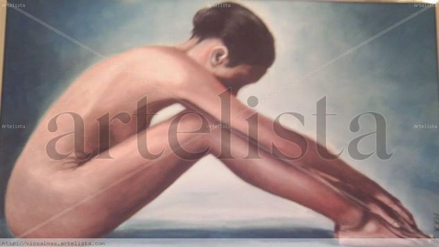 nu al bany Oil Canvas Figure Painting