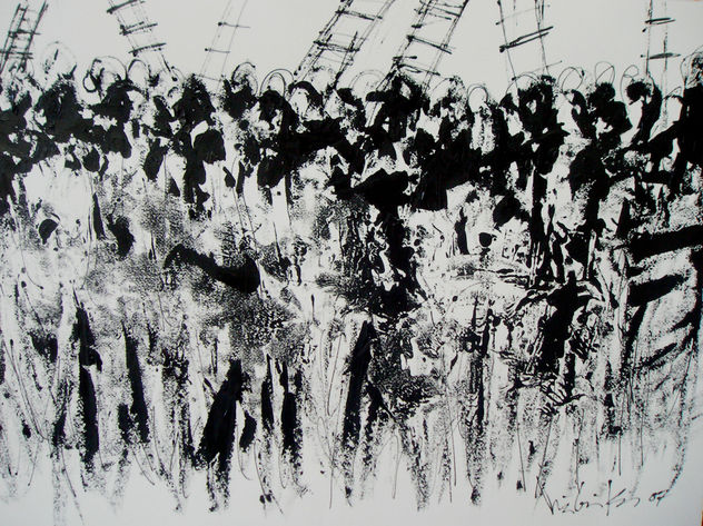 serie: Multitudes y escaleras