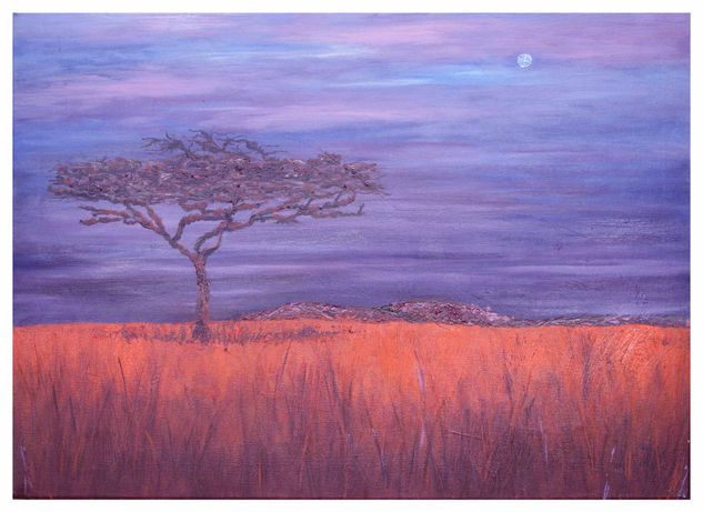 El árbol solitario Oil Canvas Landscaping