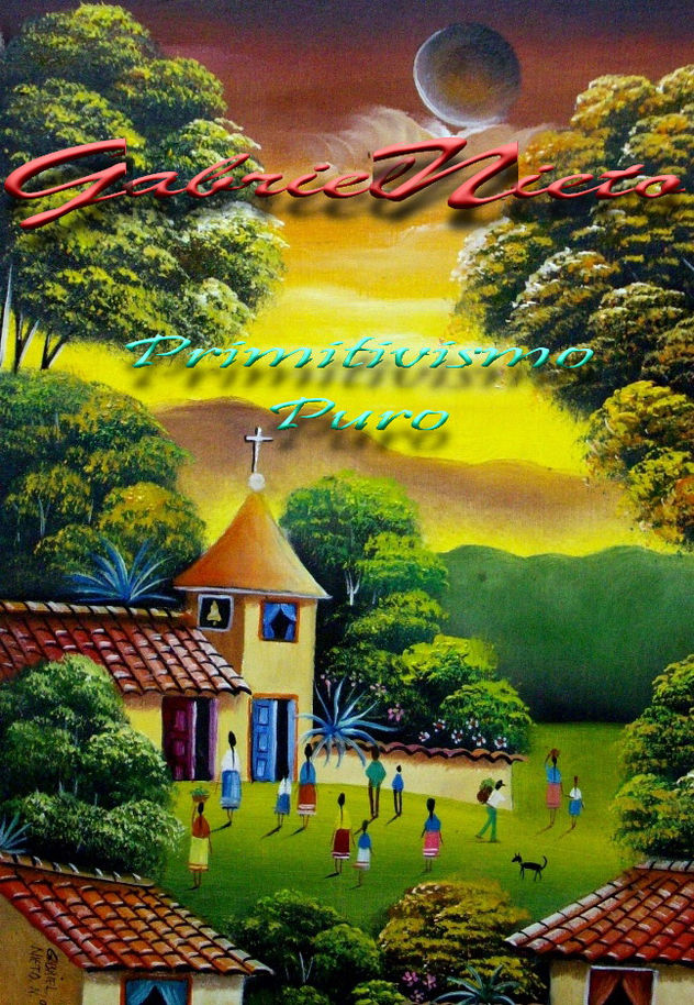 PAISAJE PRIMITIVO EN  OCRES