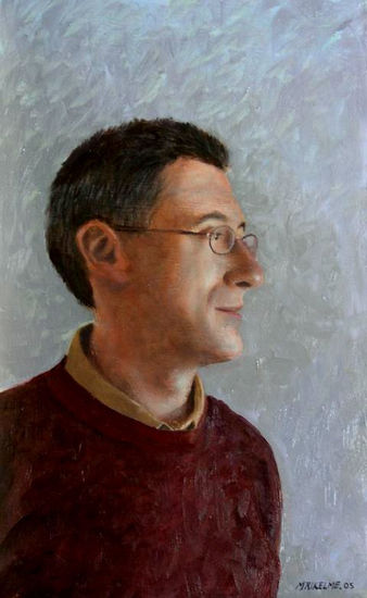 ibero Óleo Tabla Retrato