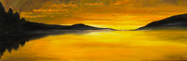 Atardecer Oil Canvas Landscaping