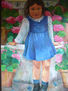 Retrato niña. En el patio