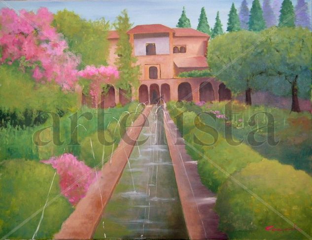 GENERALIFE Oil Canvas Landscaping